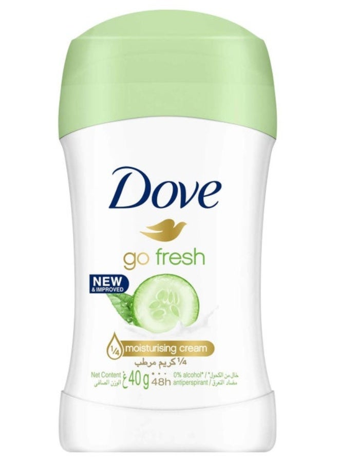 مزيل عرق دوف ستيك "جو فريش" بالخيار والشاي الأخضر (40 جرام) - انتعاش ونعومة